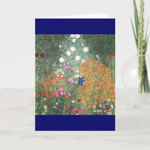 Tarjeta Festiva Gustav Klimt Blumengarten