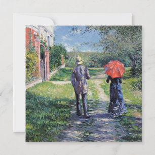Tarjeta Festiva Gustave Caillebotte - El Camino Alto
