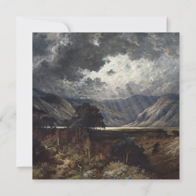 Tarjeta Festiva Gustave Dore - Loch Lomond (Anverso)