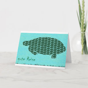 Tarjeta Festiva gute Reise Schildkröten