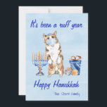 Tarjeta Festiva Ha sido un año difícil la cuarentena de Hanukkah 2<br><div class="desc">Este diseño puede ser personalizado en el área proporcionada cambiando la foto y/o el texto. O puede personalizarse eligiendo la opción de hacer clic en el personalizar y borrar o cambiar el color del fondo, agregar texto, cambiar el color o estilo del texto o eliminar el texto para un diseño...</div>