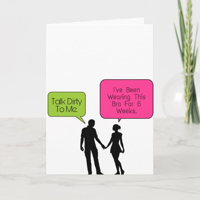 Tarjeta Festiva Háblame Sucio... (Anverso)