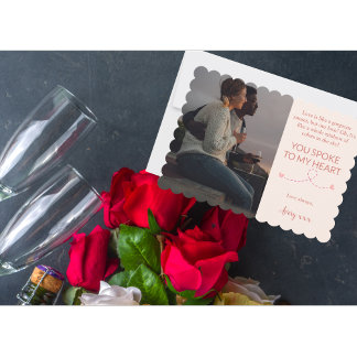 Tarjeta Festiva Hablaron a mi corazón día de San Valentín