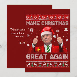 Tarjeta Festiva Hacer a los Navidades grandes de nuevo, divertidos
