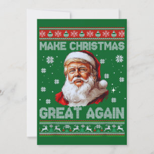Tarjeta Festiva Hacer a los Navidades grandes de nuevo Trump, Gorr