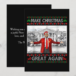 Tarjeta Festiva Hacer a los Navidades grandes otra vez graciosos T