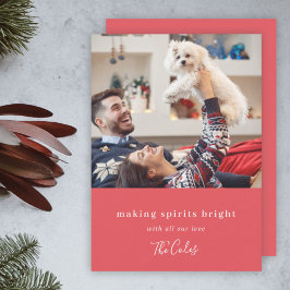 Tarjeta Festiva Hacer brillar a los espíritus | Foto de Navidades 