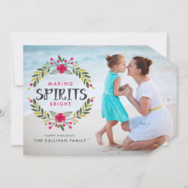 Tarjeta Festiva Hacer brillar a los Navidades de guirnaldas por lo