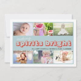 Tarjeta Festiva Hacer Collage de fotos a los Navidades de los niño
