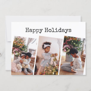 Tarjeta Festiva Hacer de su propio Collage de fotos Navidades pers