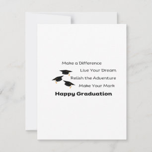 Tarjeta Festiva Hacer una diferencia en una graduación