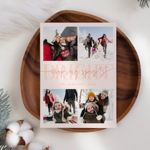 Tarjeta Festiva Haciendo que los espíritus brillen Navidades de ca