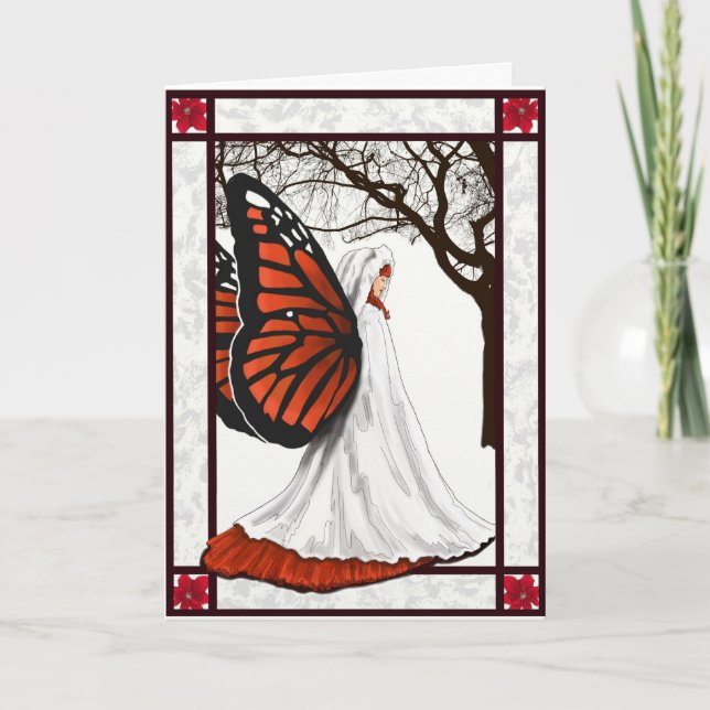 Tarjeta Festiva hada de navidades (Anverso)