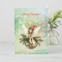 Hadas Navidades escuetas en un ornamento