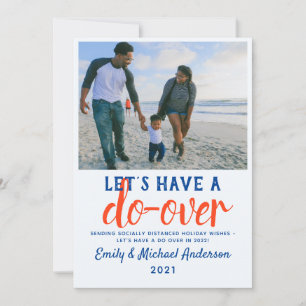 Tarjeta Festiva Hagamos algo por las vacaciones modernas FOTO 2021