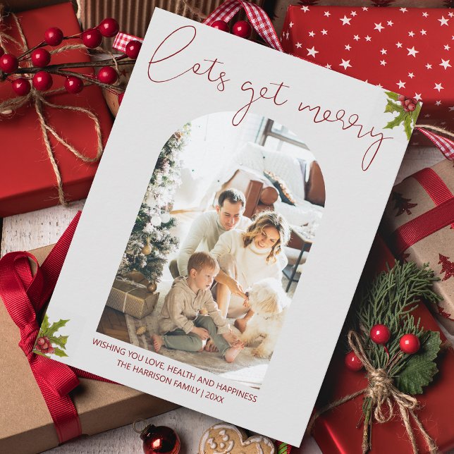Tarjeta Festiva Hagamos merry | Fiesta de Navidades fotográficos a (Subido por el creador)