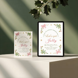 Tarjeta Festiva Hagamos que los Navidades alegres se doblen - dobl