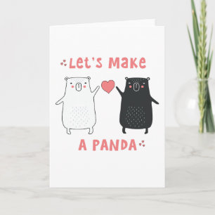 Tarjeta Festiva hagamos una panda