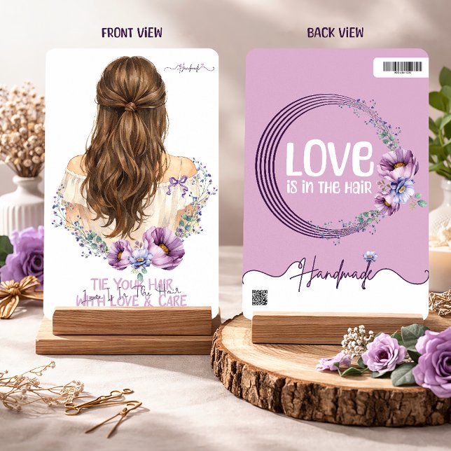 Tarjeta Festiva Hair Clip & Scrunchie Display Card  Floral Boutiqe (Subido por el creador)