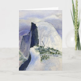 Tarjeta Festiva Halfdomo de Glacier Point, Yosemite
