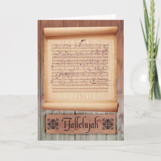 Tarjeta Festiva Hallelujah (Anverso)