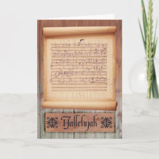 Tarjeta Festiva Hallelujah
