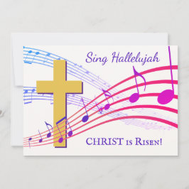 Tarjeta Festiva HALLELUJAH CHRIST ES RISEN Easter