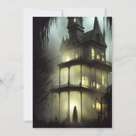 Tarjeta Festiva Halloween atormentó a la casa