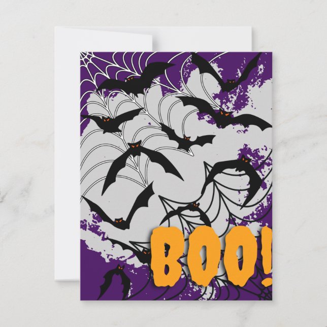 Tarjeta Festiva Halloween Boo (Anverso)