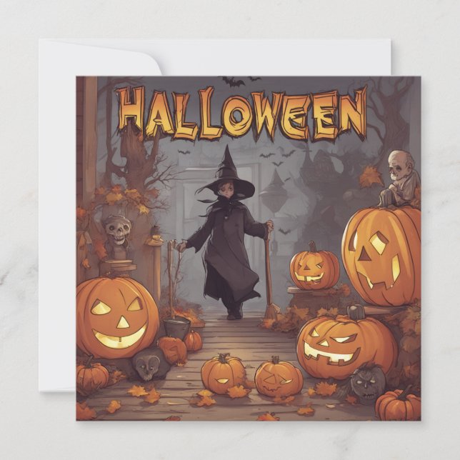 Tarjeta Festiva Halloween C (Anverso)