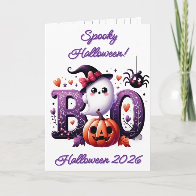 Tarjeta Festiva Halloween Card (Anverso)