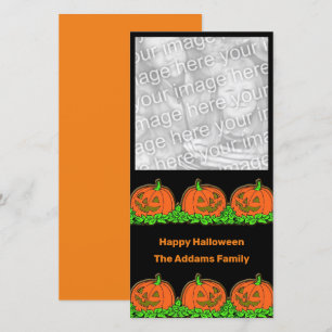 Tarjeta Festiva Halloween de calabazas