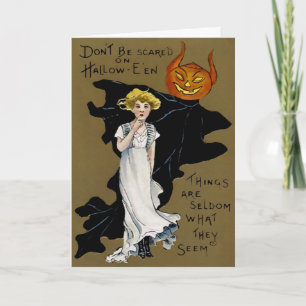 Tarjeta Festiva Halloween de época