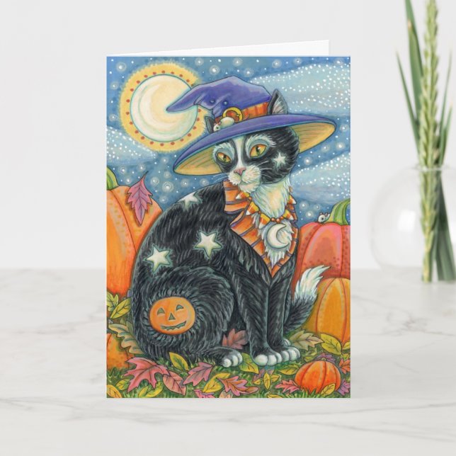 TARJETA FESTIVA HALLOWEEN DE LA TESTIGO Y RATÓN DEL CÁMARA DE CÓDI (Anverso)