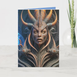 Tarjeta Festiva Halloween Demon