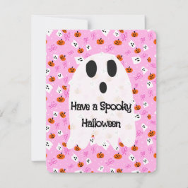 Tarjeta Festiva Halloween espeluznante 