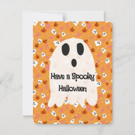 Tarjeta Festiva Halloween espeluznante 