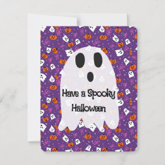 Tarjeta Festiva Halloween espeluznante 