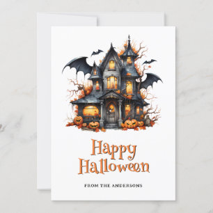 Tarjeta Festiva Halloween - Halloween con obsequio a Victoria Hous