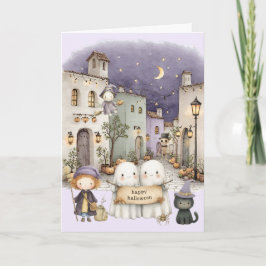 Tarjeta Festiva Halloween mono