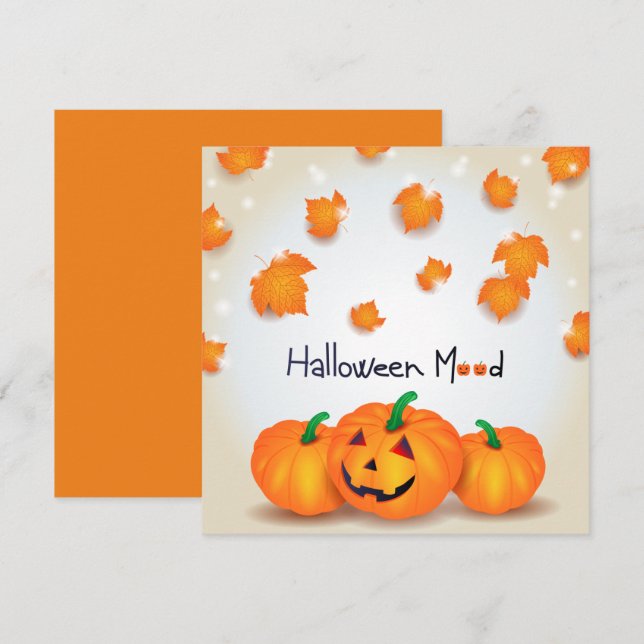 Tarjeta Festiva Halloween Mood (Anverso / Reverso)