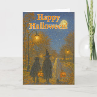 Tarjeta Festiva Halloween Trick or Treater card