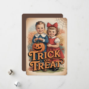 Tarjeta Festiva Halloween "Trick or Treth"