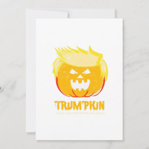 Tarjeta Festiva Halloween Trumpkin Divertido