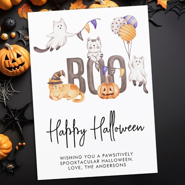Tarjeta Festiva Halloween, un chico muy lindo, se anima la calabaz (Subido por el creador)
