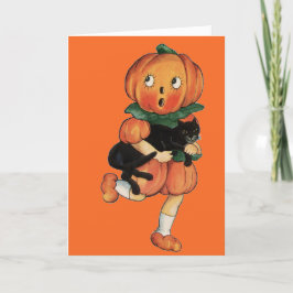 Tarjeta Festiva Halloween vintage