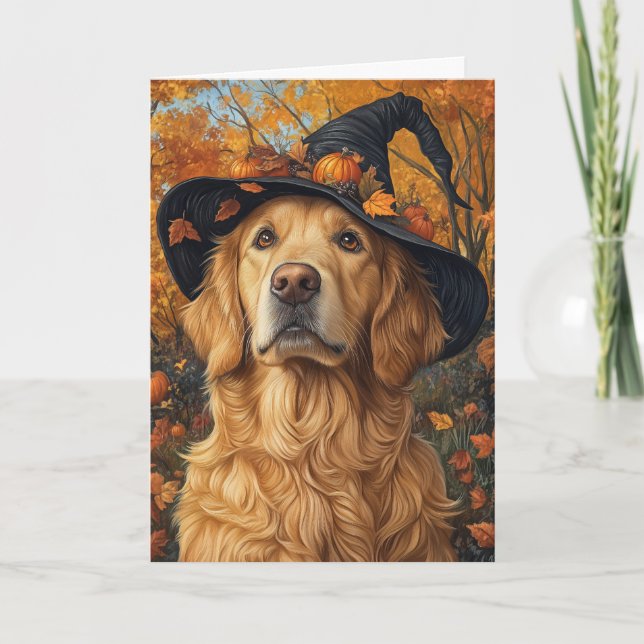 Tarjeta Festiva Halloween Witch (Anverso)