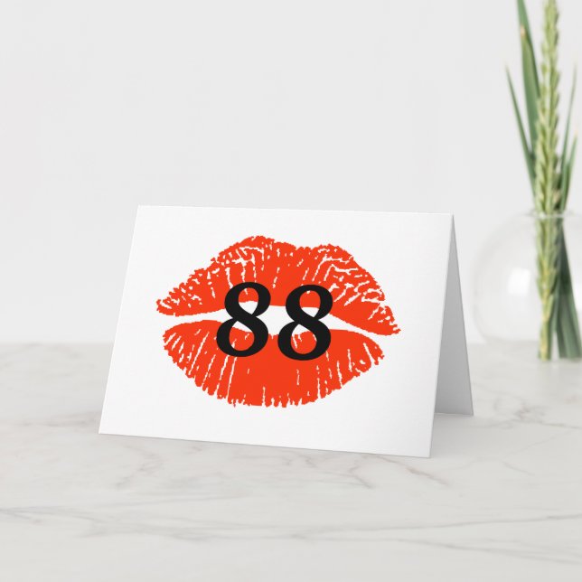 Tarjeta Festiva Ham Radio Romantic 88 San Valentín (Anverso)