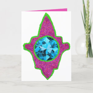 Tarjeta Festiva Hamsa brillante de Eid