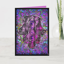 Tarjeta Festiva Hamsa Fusion - Rosh Hashonah